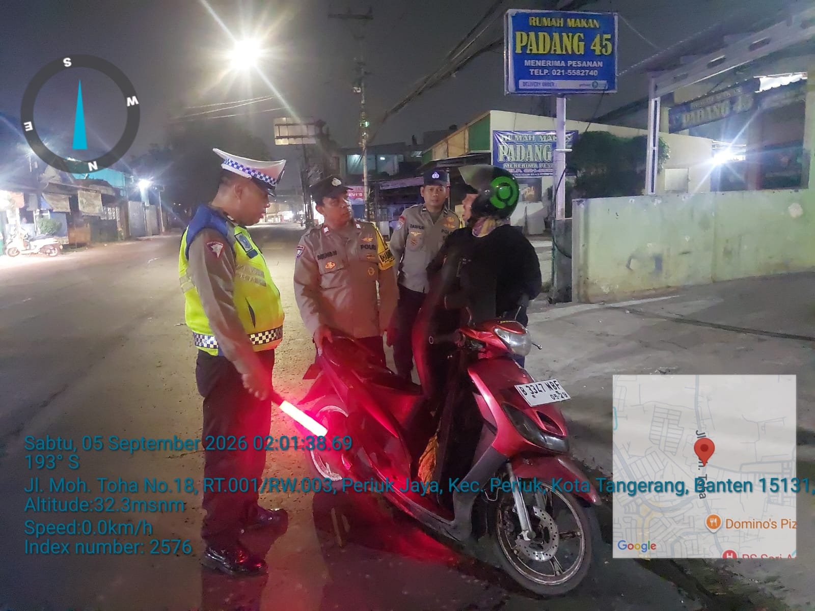Razia Polsek Jatiuwung Dini Hari Sasar Tawuran dan Curanmor, Situasi Aman Kondusif 1 IMG 20260905 WA0007
