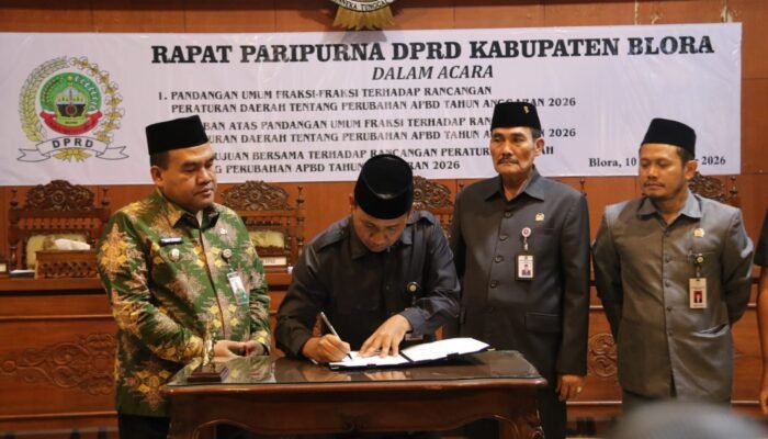 APBD Perubahan Blora 2026 Disetujui, Jalan Rusak hingga Kekeringan Jadi Prioritas