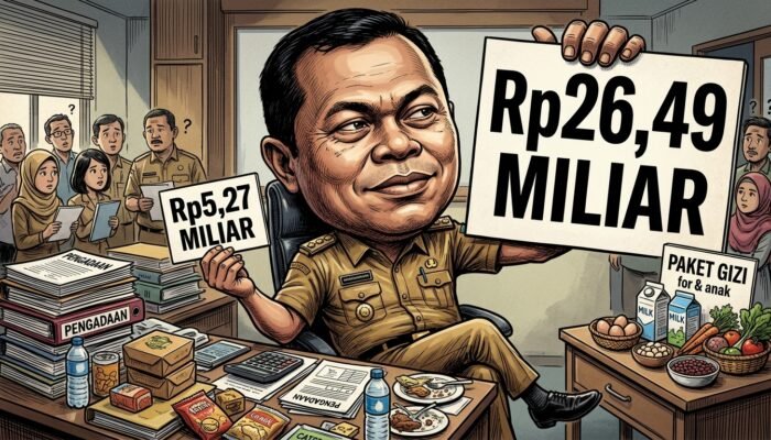 Idiiih Jatah Gizi Rakyat Cuma Rp5 Miliar, Jatah Perut Rapat Dinkes Rp26 Miliar ??