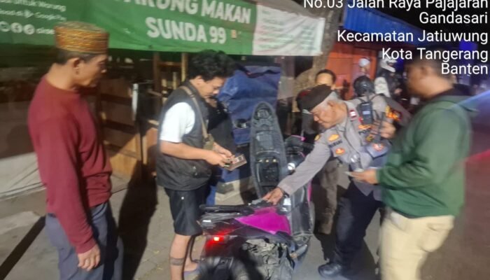 Razia Jatiuwung Cegah Tawuran dan Curanmor, Polisi Patroli hingga Dini Hari