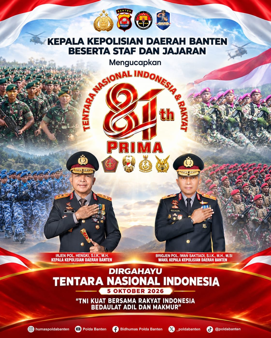 HUT ke-81 TNI, Kapolda Banten Tegaskan Sinergi TNI-Polri Makin Solid 1 IMG 20261005 WA0030