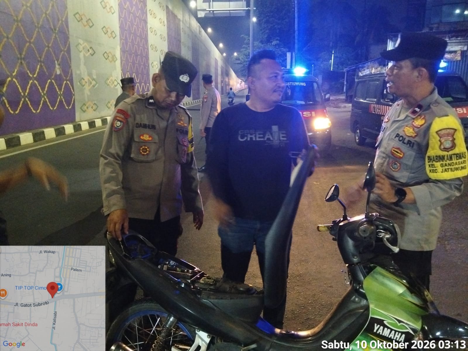 Razia Polsek Jatiuwung Dini Hari, Antisipasi Tawuran hingga Curanmor 1 IMG 20261010 WA0000