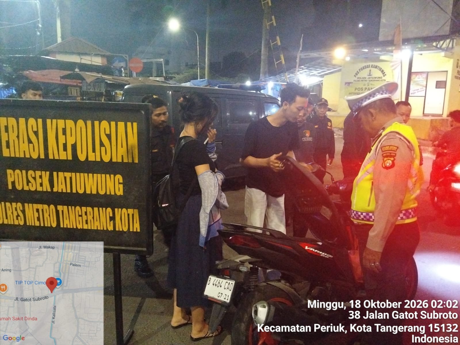 Razia Polsek Jatiuwung di Flyover Cibodas, 31 Personel Gabungan Sisir Titik Rawan 1 IMG 20261018 WA0005