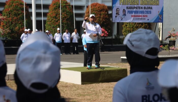 Bupati Blora Lepas 237 Atlet PORPROV 2026, Target Pertahankan Peringkat Keenam