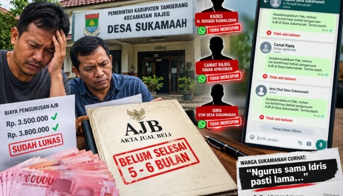 AJB Sukamanah Tak Kunjung Rampung, Kades dan Camat Rajeg Bungkam Saat Dikonfirmasi