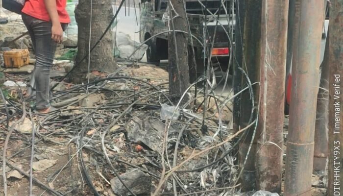 Kabel Hangus di Buaran Indah, Wartawan Keluhkan Sulit Konfirmasi ke PLN Cikokol